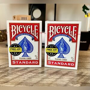 Two New Red Bicycle Standard Playing Cards Sealed Poker Cards‎